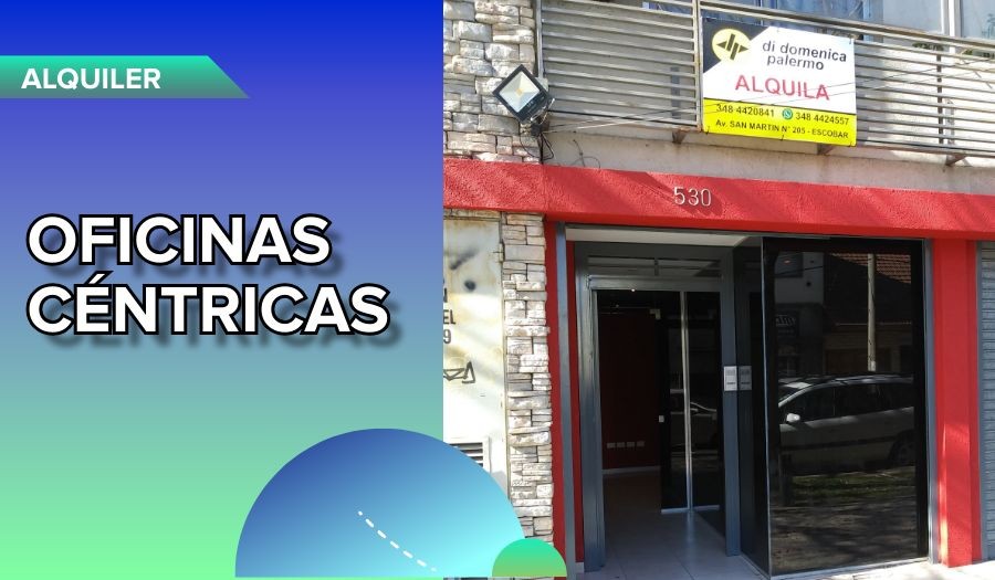 Alquiler Excelentes Oficinas en Pleno Centro Escobar